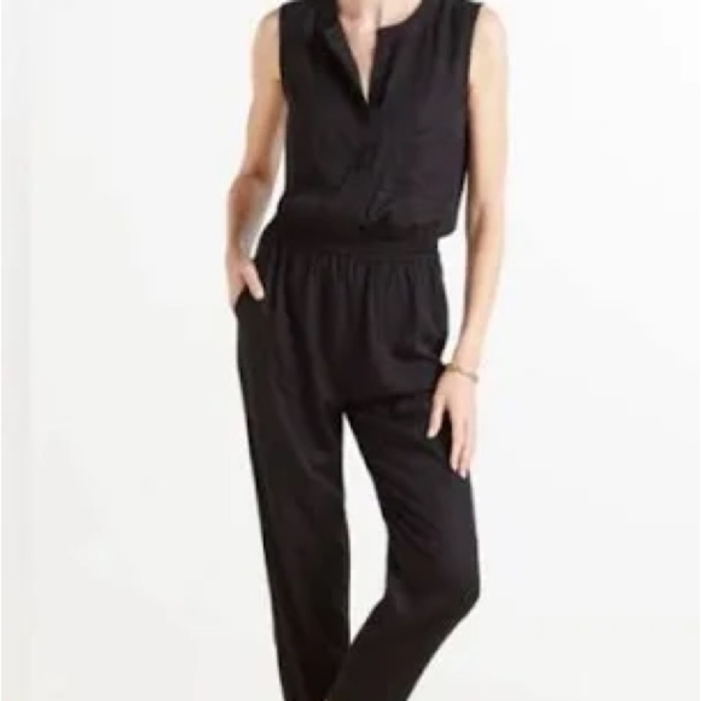 Allison Joy Black Utility Jumpsuit